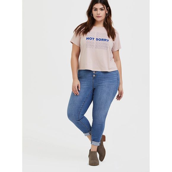 NWT Torrid Not Sorry Fit Crop Top Size: 3X (22/24) - Picture 3 of 4